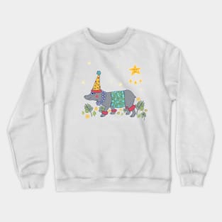 Party Hippo Crewneck Sweatshirt